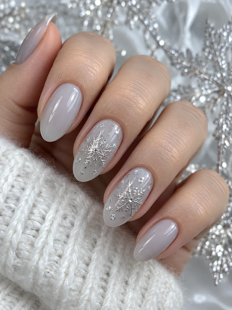 45 Winter Gel Nail Designs That Look Sophisticated and Stylish - image 26