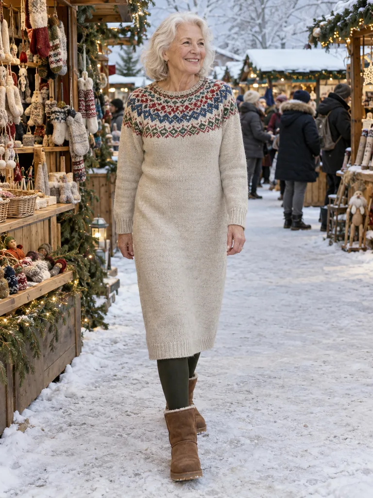 45 Warm Midi Dresses for Women Over 70 for Effortlessly Elegant Winter Style - image 28