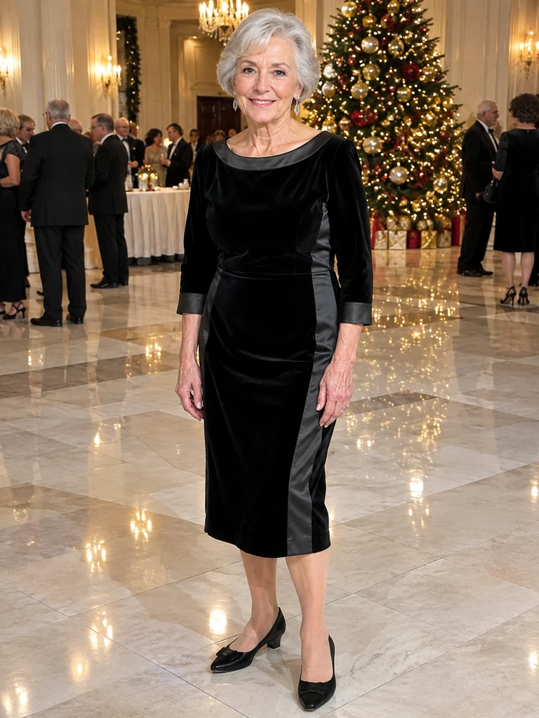 45 Velvet Christmas Dresses for Women Over 70 for Festive Celebrations - image 30