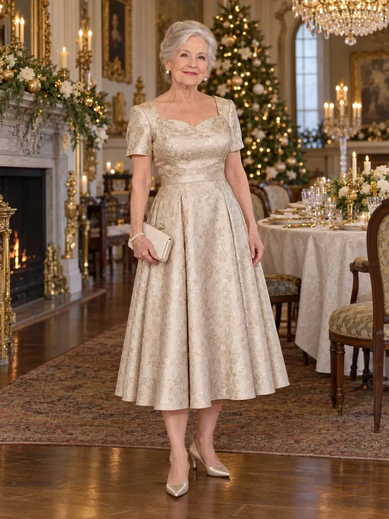 45 Petite Christmas Dresses for Women Over 70 for a Classy Holiday Look - image 31