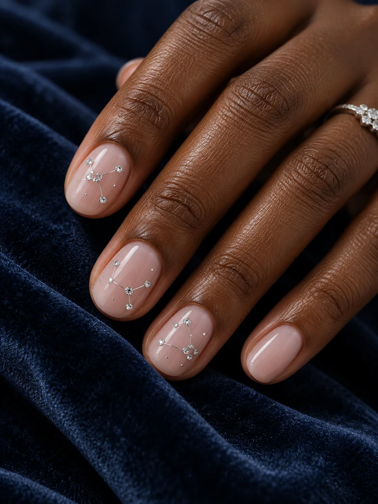 45 Dreamy Short Fall Wedding Nails for Bride With Delicate Bridal Details - image 32