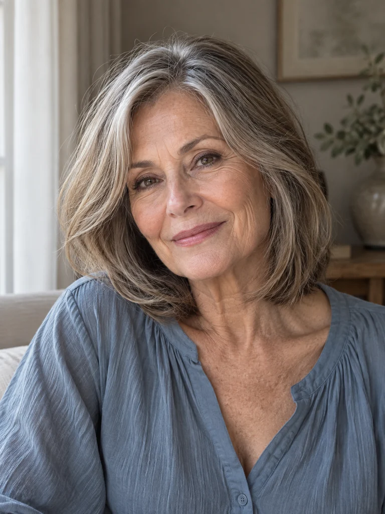 45 Best Hair Colors for Women Over 60 With Medium-Length Hair - image 33