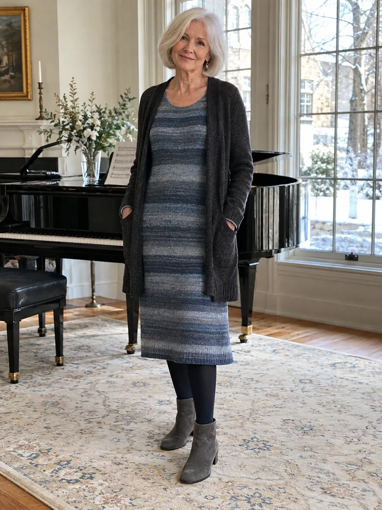 45 Warm Midi Dresses for Women Over 70 for Effortlessly Elegant Winter Style - image 34