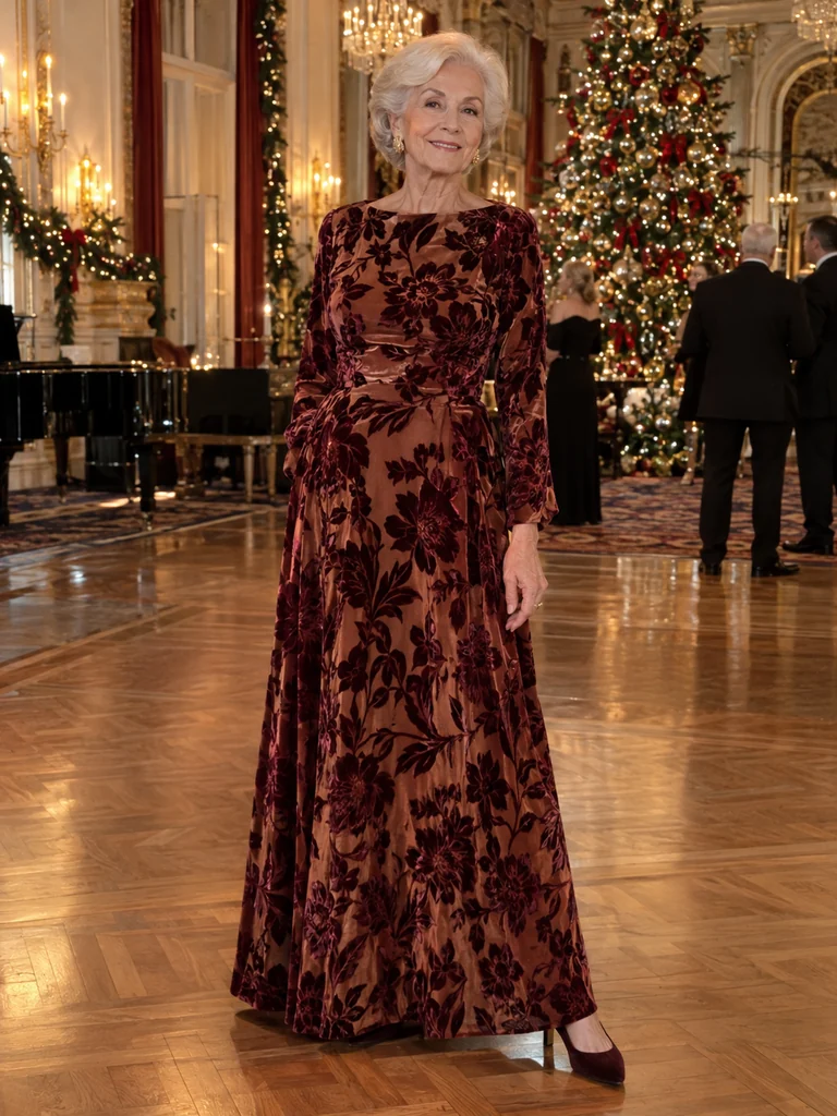 45 Velvet Christmas Dresses for Women Over 70 for Festive Celebrations - image 34