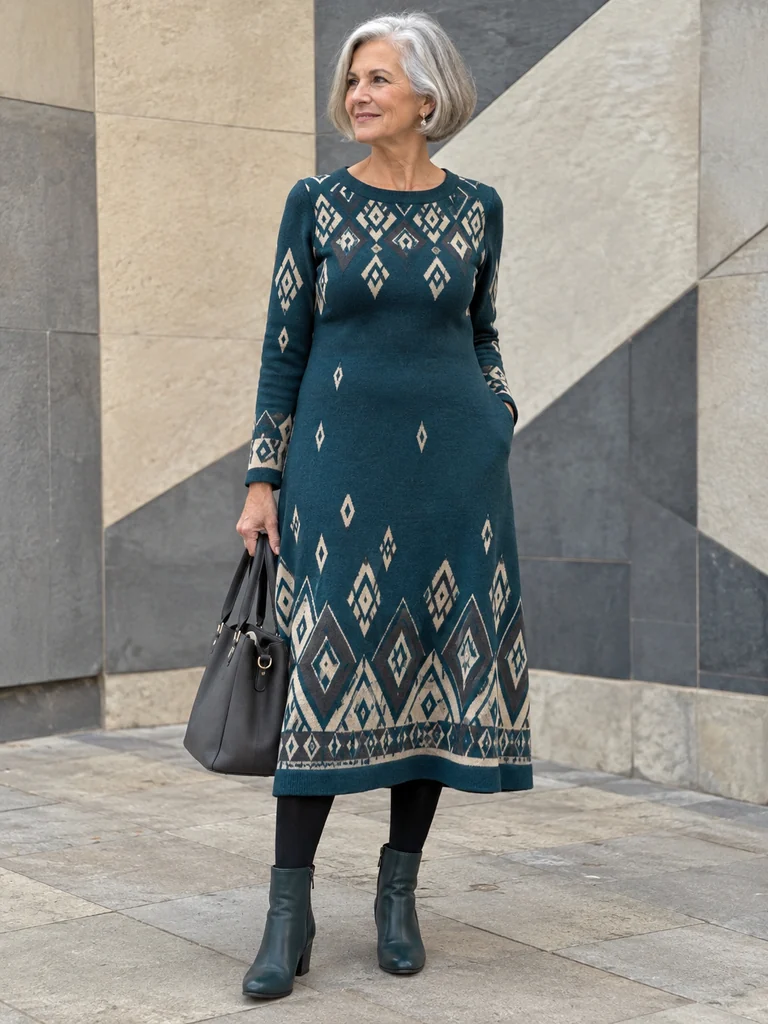 45 Warm Midi Dresses for Women Over 70 for Effortlessly Elegant Winter Style - image 35