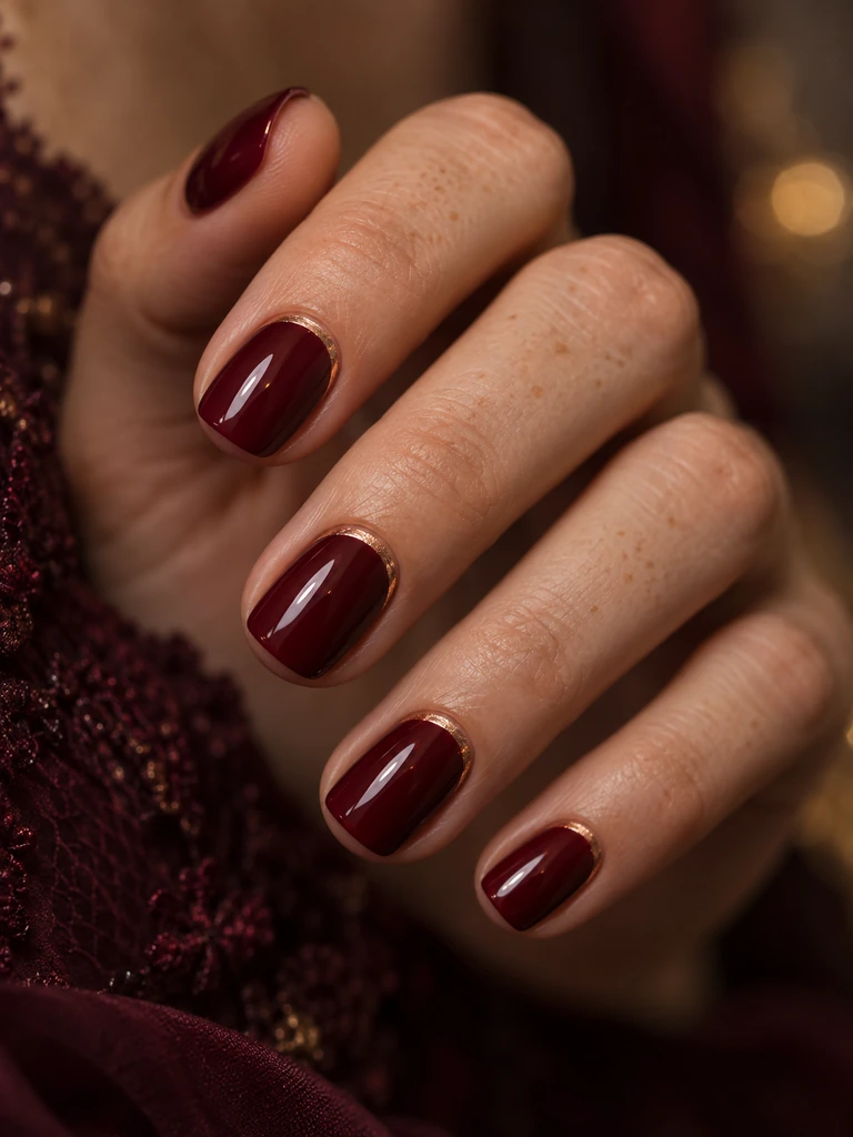 45 Dreamy Short Fall Wedding Nails for Bride With Delicate Bridal Details - image 37
