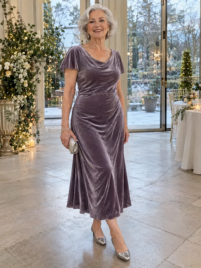 45 Velvet Christmas Dresses for Women Over 70 for Festive Celebrations - image 39