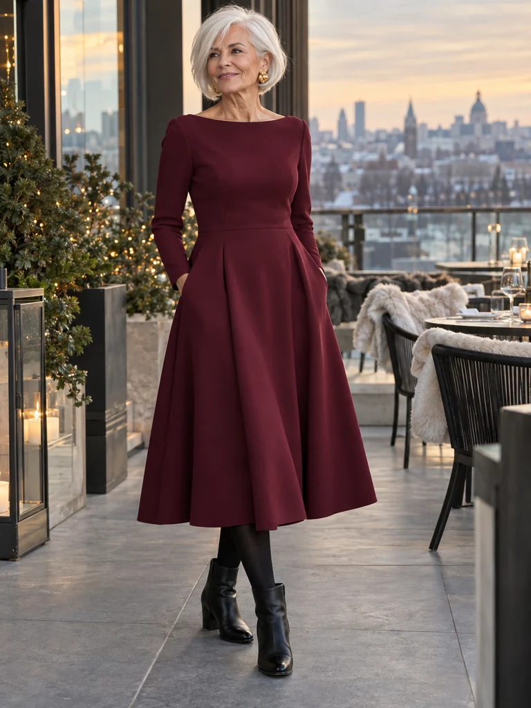 45 Warm Midi Dresses for Women Over 70 for Effortlessly Elegant Winter Style - image 41
