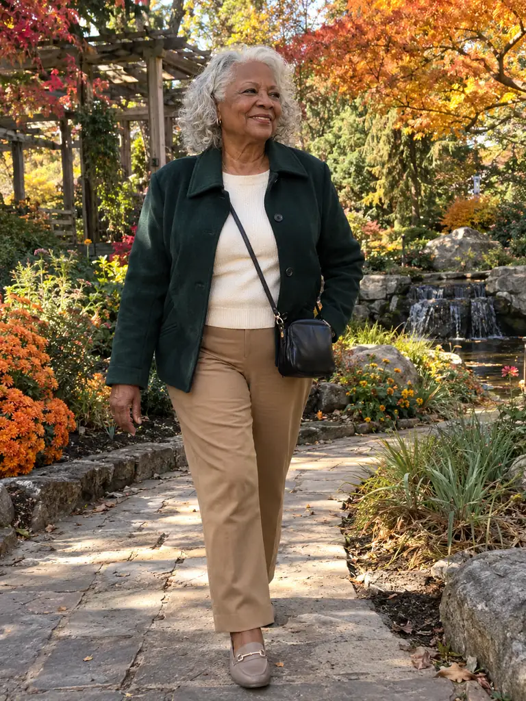 45 Chic Fall Travel Outfits for Women Over 60 for Effortless Autumn Style - image 43
