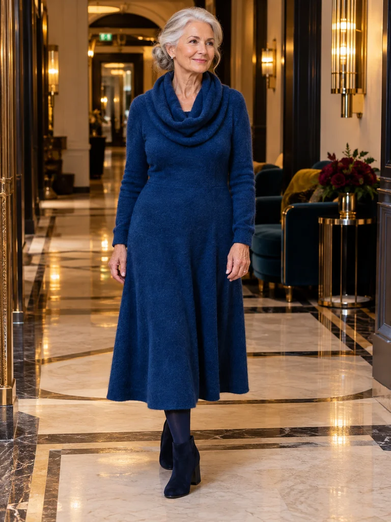 45 Warm Midi Dresses for Women Over 70 for Effortlessly Elegant Winter Style - image 43
