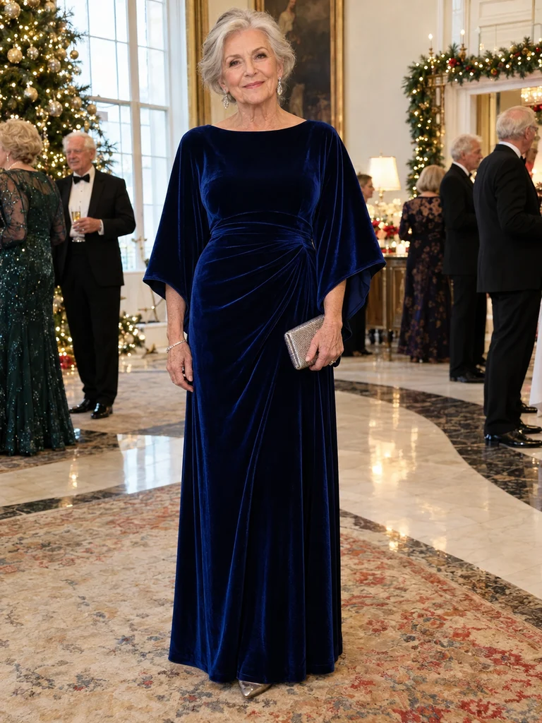 45 Velvet Christmas Dresses for Women Over 70 for Festive Celebrations - image 43
