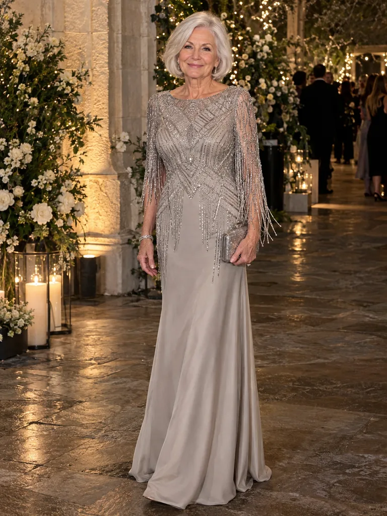45 Classy Winter Wedding Dresses for Grandma to Look Beautiful - image 44