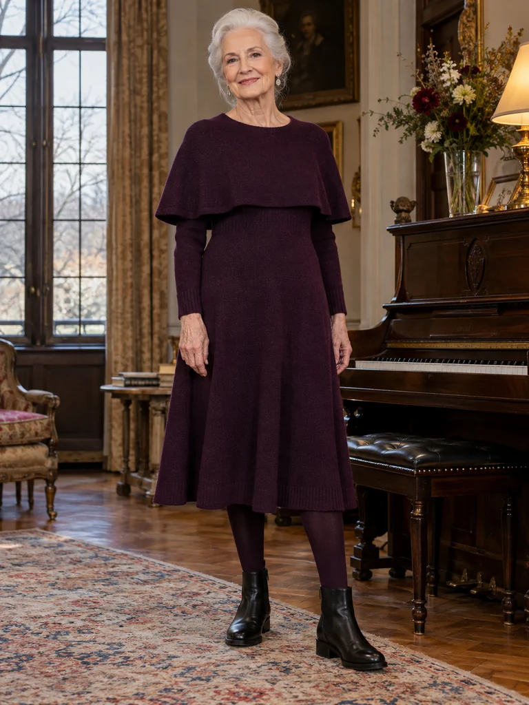 45 Warm Midi Dresses for Women Over 70 for Effortlessly Elegant Winter Style - image 44