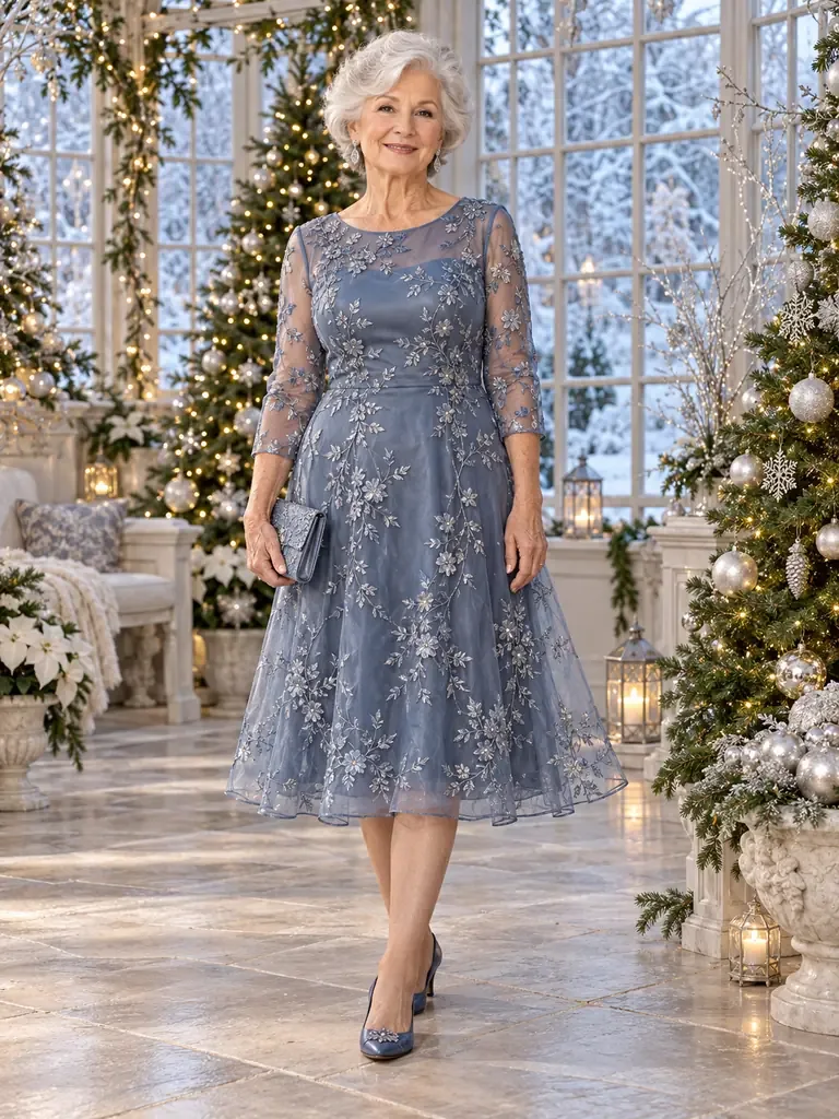 45 Petite Christmas Dresses for Women Over 70 for a Classy Holiday Look - image 44