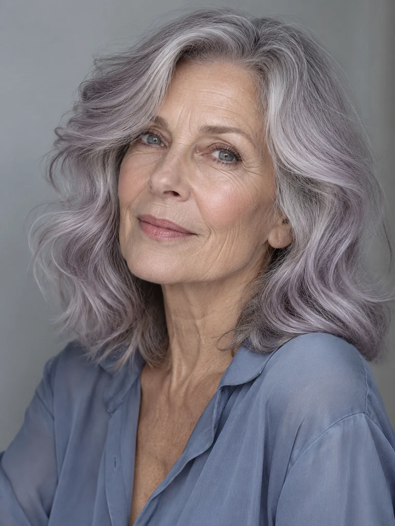 45 Best Hair Colors for Women Over 60 With Medium-Length Hair - image 45