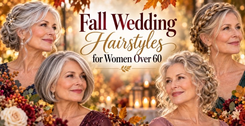 Fall Wedding Hairstyles for Women Over 60