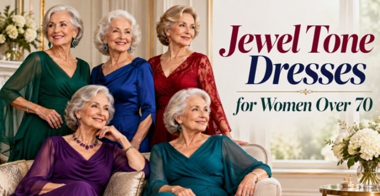 45 Classy Jewel Tone Dresses for Women Over 70 That Never Go Out of Style