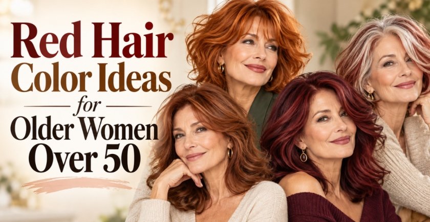 Red Hair Color Ideas for Older Women Over 50